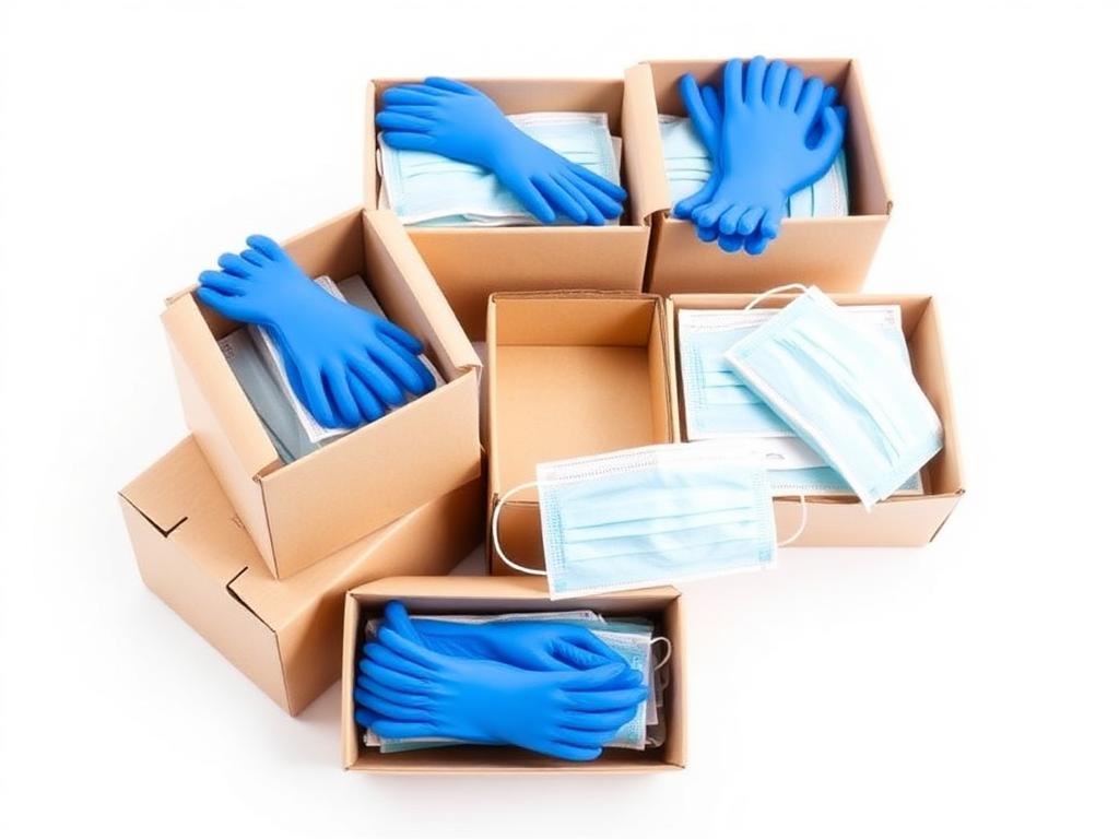 Medical supplies — gloves and masks